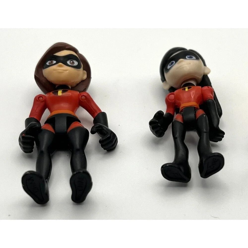 Set Of 4 Jakks Disney Pixar The Incredibles Family Figures!